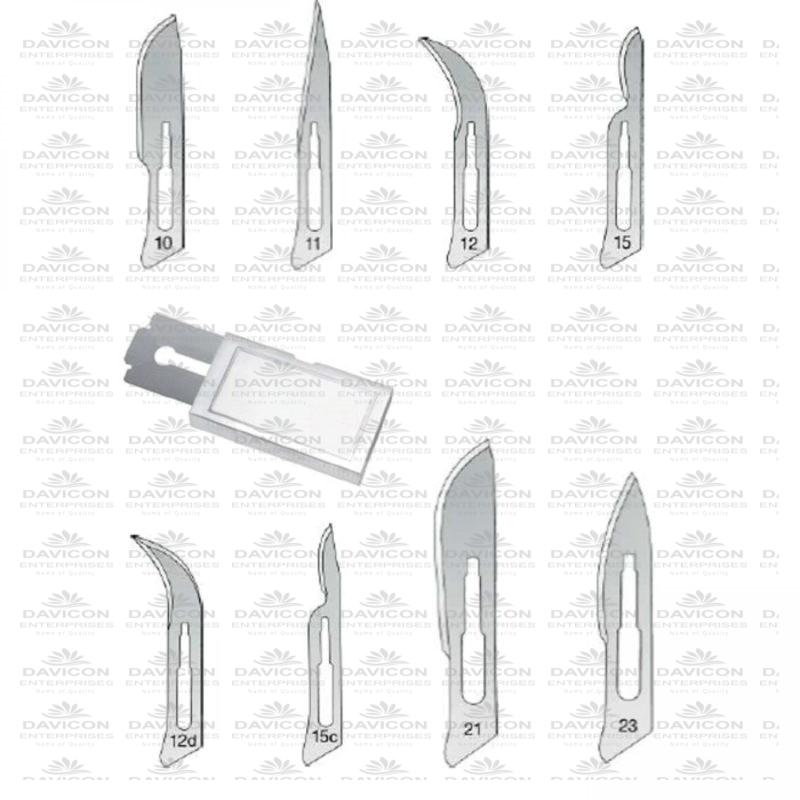 Scalpel Blades, Razor blades Breakable | Stainless steel - Davicon ...