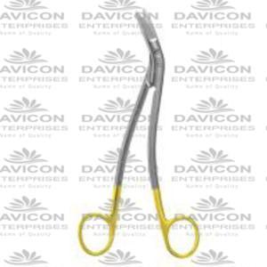 Angled Tungsten Carbide Rhytidectomy Scissors