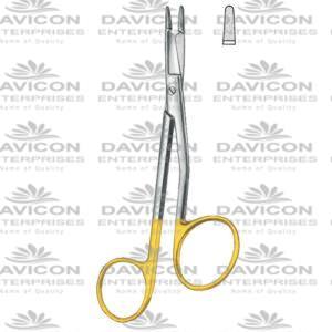 Foster Scissors and needle holder Curved Original Pattern, Serrated Jaws, Foster Gillies