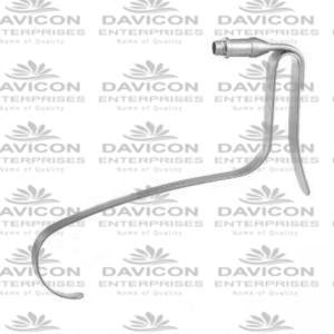 Freeman Flap Retractor Fiber Optic , 8" 13mm Wide