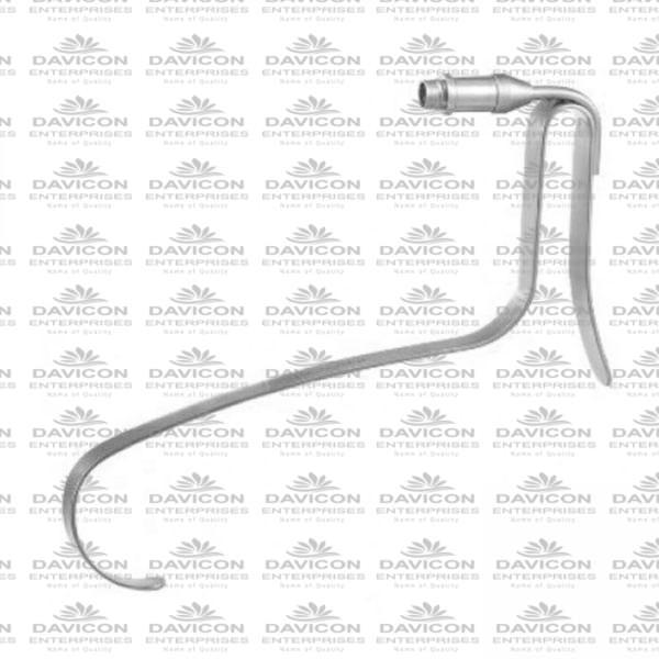 Freeman Flap Retractor Fiber Optic , 8" 13mm Wide