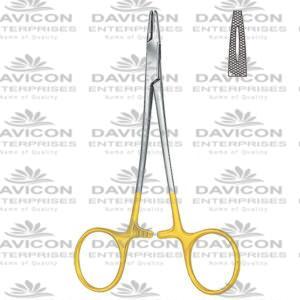 Derf grooved Needle holder, Derf longitudinal Needle holder serration, Derf Needle holder T.c / Standard, Serrated