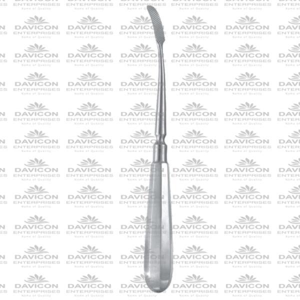 Curved Cross Serrated Reidy Nasal raspatories