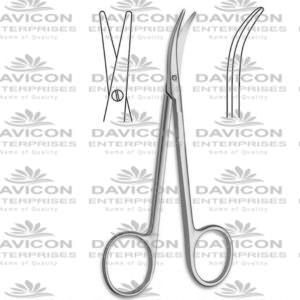 Cinelli Lower Lateral Strong Curved Nasal Scissors, 11.5cm Length