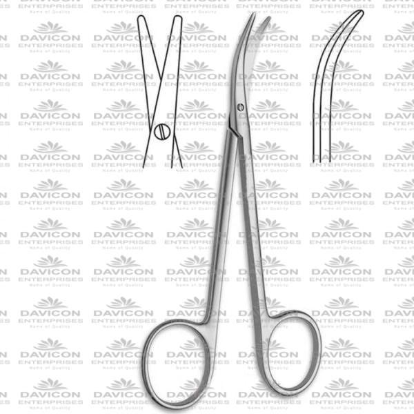 Cinelli Lower Lateral Strong Curved Nasal Scissors, 11.5cm Length