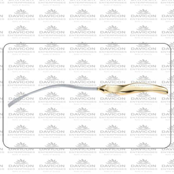 Frontotemporal Dissector 22.5cm Curved 10mm Wide