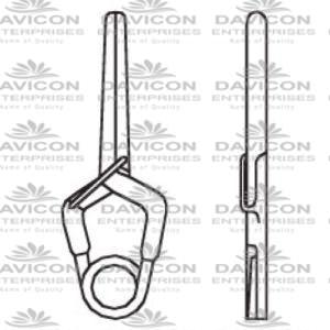 Aneurysm Vessel-Clips,x=9.0mm,y=7.0mm,gms=90