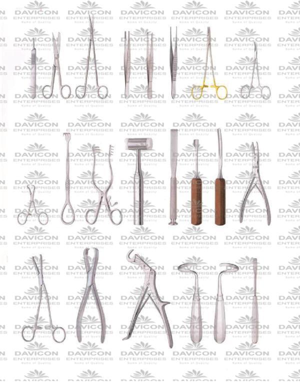 EXTRACTION OF BONE CHIPS FROM RIBS (WALTER SET)