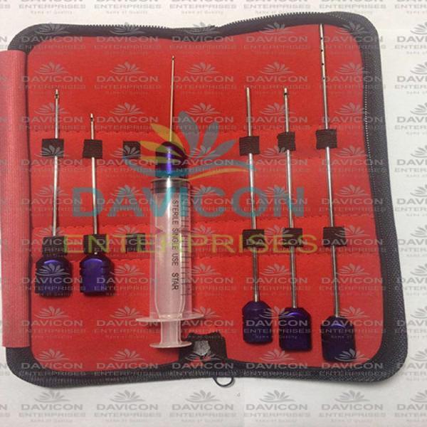 SUPER LUER LOCK CANNULA SET FOR FACE FAT INFILTRATION