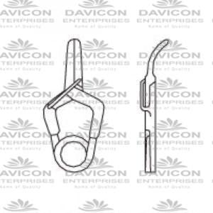 Yasargil Mini Aneurysm Vessel-Clips,x=3.0mm,y=3.2mm,gms=110