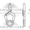 Yasargil Mini Aneurysm Vessel-Clips,x=3.0mm,y=3.3mm,gms=110