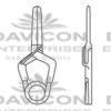 Yasargil Mini Aneurysm Vessel-Clips,x=5.0mm,y=4.0mm,gms=110