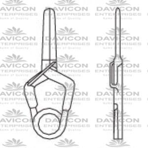 Yasargil Mini Aneurysm Vessel-Clips,x=5.0mm,y=4.0mm,gms=110