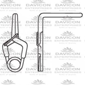 Yasargil Standard Aneurysm Vessel-Clips,x=10.0mm,y=5.6mm,gms=200