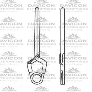 Yasargil Standard Aneurysm Vessel-Clips,x=15.0mm,y=9.2,mm,gms=200