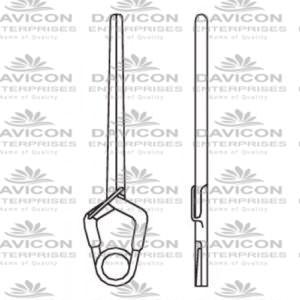 Yasargil Standard Aneurysm Vessel-Clips,x=17.0mm,y=10.6mm,gms=200