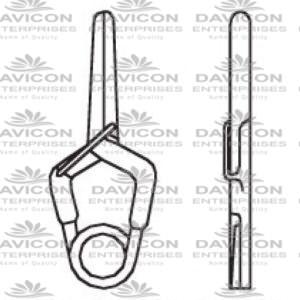 Yasargil Standard Aneurysm Vessel-Clips,x=7.0mm,y=6.2mm,gms=150