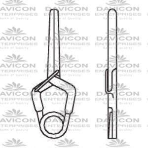 Yasargil Standard Aneurysm Vessel-Clips,x=9.0mm,y=7.0mm,gms=180