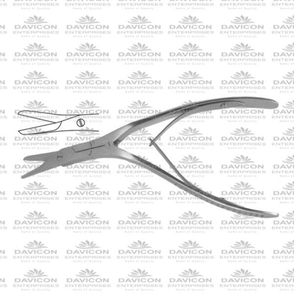 Caplan Nasal Bone Scissor - Caplan Septum Scissors double-action, serrated, angled handles, 8" (20.3 cm)