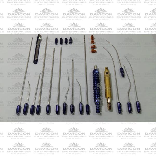 Full Body Fat Reshaping Luer Lock Cannula Set