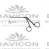 Micro Alligator Ear Forceps with 4mm Tip Angled Up Serrated - Black Coated