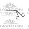 Micro Ear Forceps Black Coated Smooth jaw 4mm - Hartman Micro Alligators Forceps