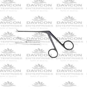 Micro Ear Forceps Black Coated Smooth jaw 4mm - Hartman Micro Alligators Forceps