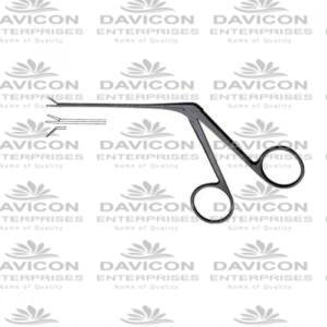 Micro Ear Forceps Left, Serrated Black Coated