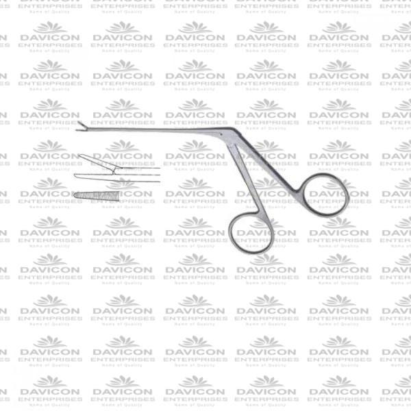 Micro Ear Forceps Stainless Steel Serrated Jaw 4mm - Hartman Micro Alligator Forceps