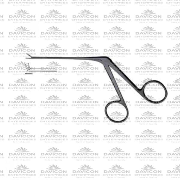 Micro Ear Forceps Upwards, Serrated Black Coated