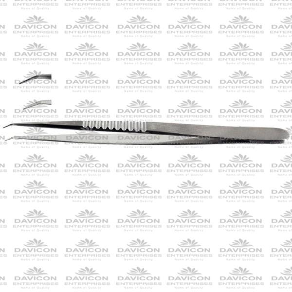 Micro Forceps 13.5cm 0.3mm Tip Angled