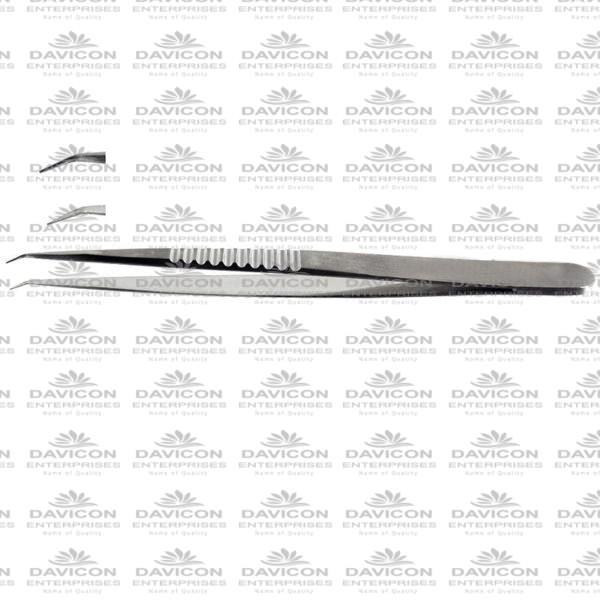 Micro Forceps 18cm 0.3mm Tip Angled