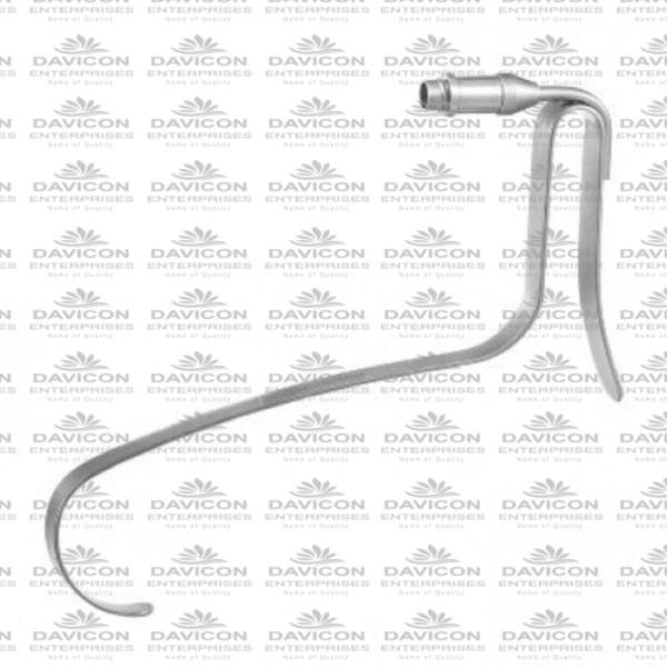 Freeman Flap Breast Retractor Fiber Optic 13mm Wide Surgical Retractor | Freeman Flap Breast Retractor Fiber Optic Retractor