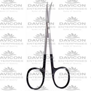 Iris Swedish Pattern Scissors, 4 1-4- (10.5 cm), Walker Iris scissors Cvd to Side