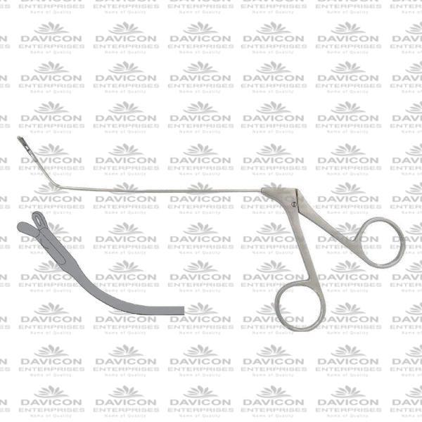 Giraffe Double Spoon Forceps horizontal 4mm 55°