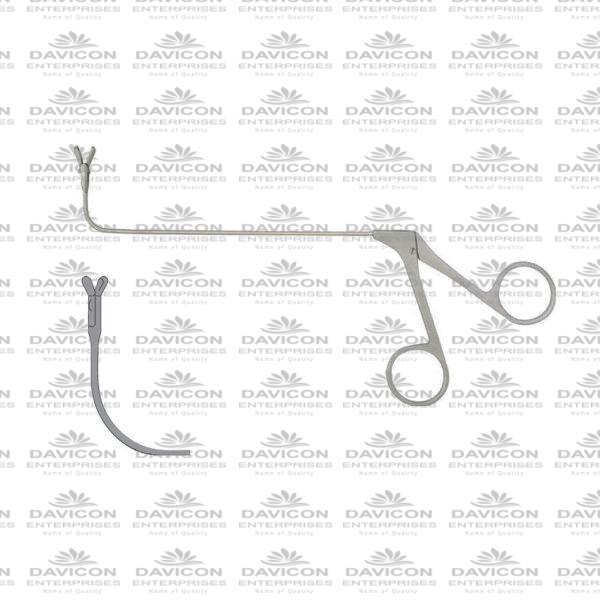 Giraffe Double Spoon Forceps horizontal 4mm 90°