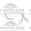 Nasal Dressing Forceps, Nasal / Sinus Scissors for frontal sinus recess 3.5mm 65°