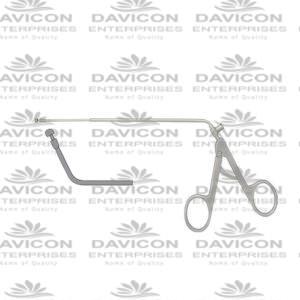 Nasal Dressing Forceps, Nasal / Sinus Scissors for frontal sinus recess 3.5mm 65°