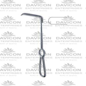 OBWEGESER curved down, non- traumatic, concave blade Soft Tissue Retractors 22 cm/8¾” 10 x 42 mm