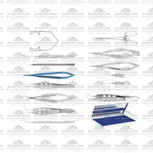 Manual Small Incision Cataract Surgery Instruments Set