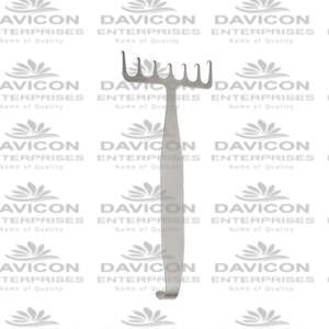 Coronal Brow Lift Retractors 7 Prongs