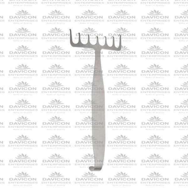 Coronal Brow Lift Retractors 7 Prongs