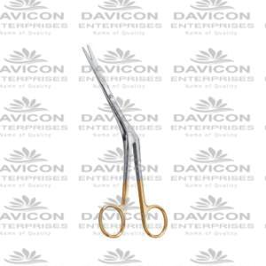 TC Tungsten carbide Knight Nasal Scissor 18cm Angled