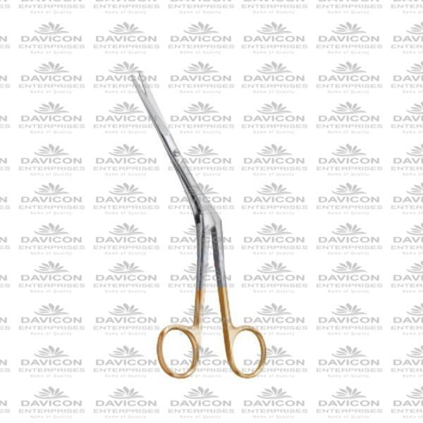 TC Tungsten carbide Knight Nasal Scissor 18cm Angled