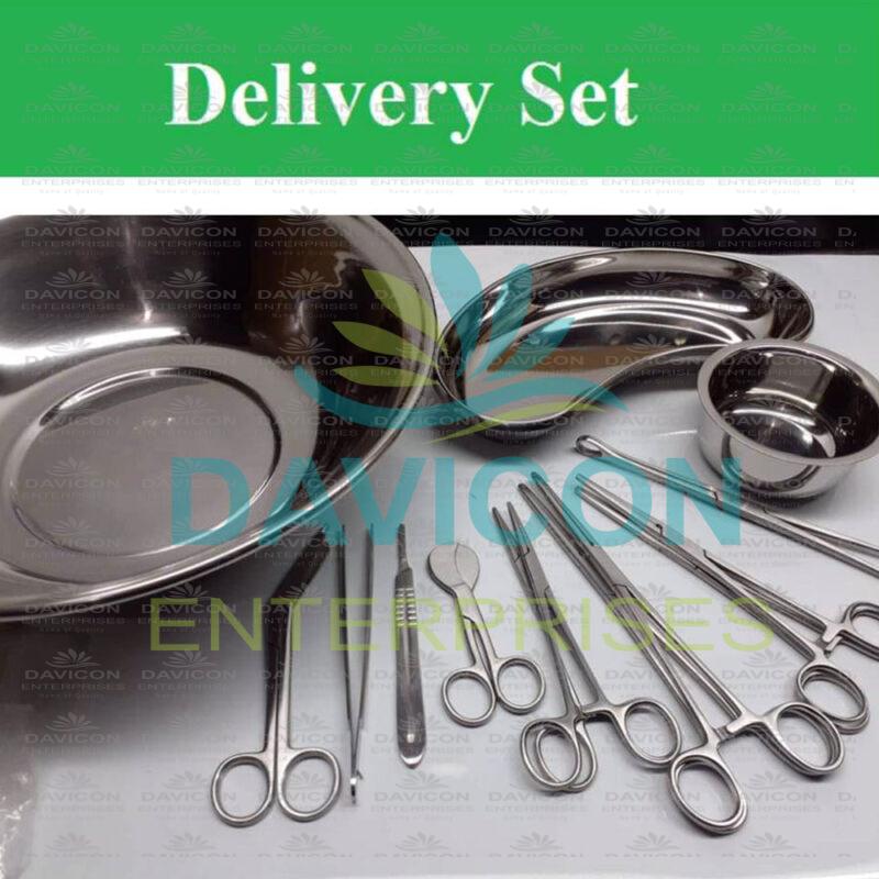 High Quality Delivery Set Medical Standard Delivery Instruments Kit ...