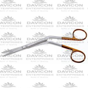 TC Tungsten carbide Knight Nasal Scissor 18cm Angled