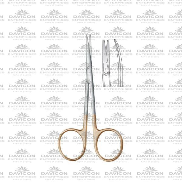 TC Tungsten carbide Strabismus Dissecting Scissor 11.5cm Curved