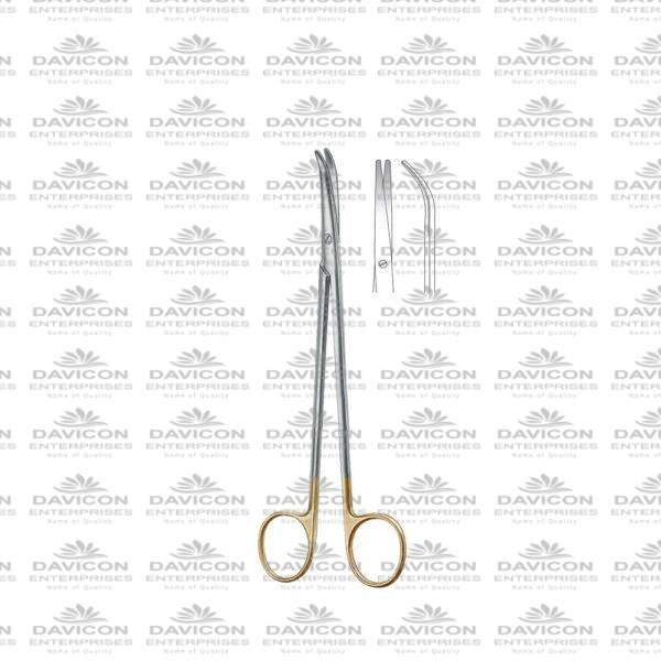 TC Tungsten carbide Thorek Feldman Gall Bladder Scissor 19cm Curved