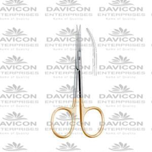 Tungsten carbide Iris Scissor 11.5cm Straight