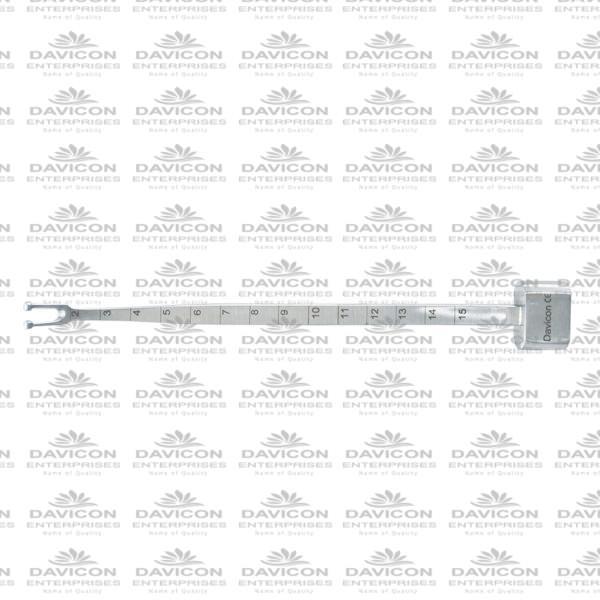 STAINLESS STEEL OBWEGESER NASAL SEPTUM OSTEOTOME WITH SCALE DOUBLE GUARDED